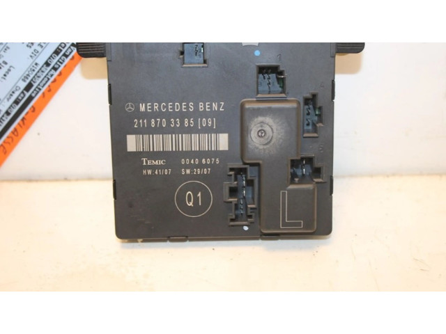 Блок управления A2118703385, A2118703385   Mercedes-Benz E AMG W211