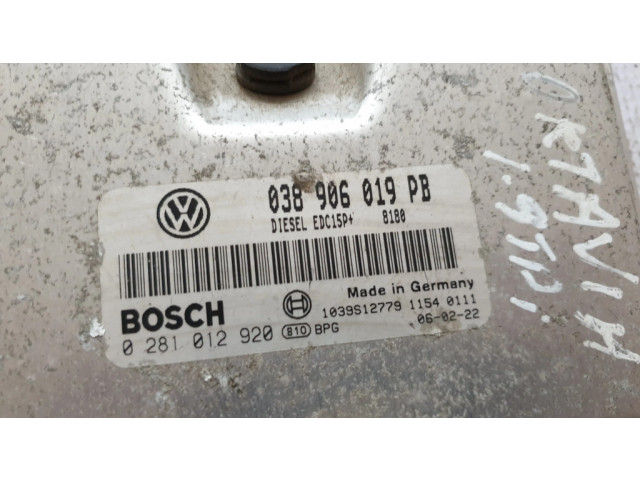 Řídící jednotka 0281012920 Audi A6 S6 C7 4G 2007