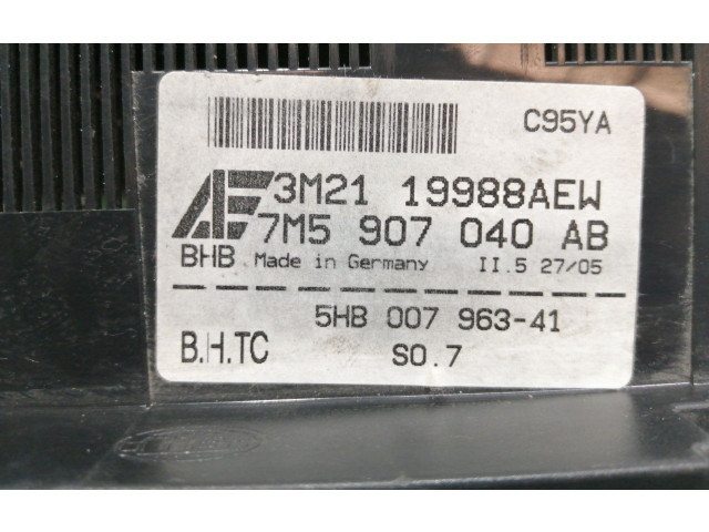 Модуль блока управления кондиционером 3M2119988AEW Ford Galaxy