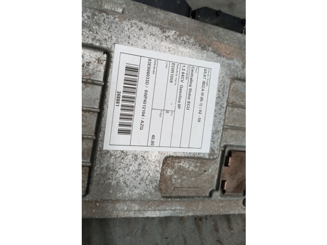 Блок управления двигателя 03E906033D, 5WP4012104   Seat Ibiza III (6L)