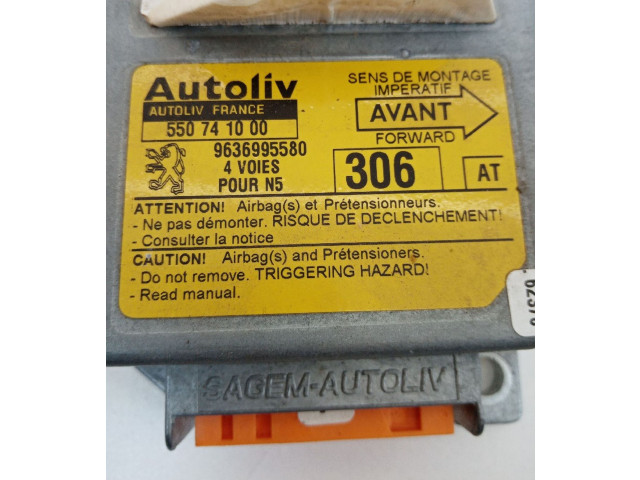 Блок подушек безопасности 9636995580, 550741000 Peugeot 306