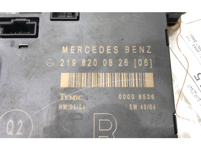 Блок управления 2198200826 Mercedes-Benz CLS AMG C219