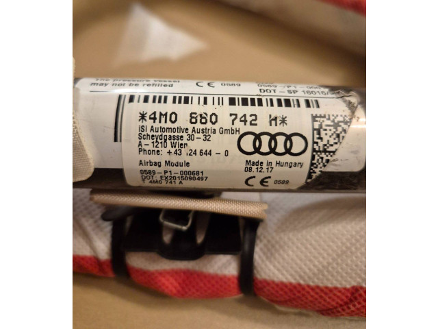 Боковая подушка безопасности 4M0880742H, 43124644 Audi SQ7