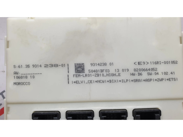 Блок комфорта 9314238, 8200664052 BMW 1 F20 F21