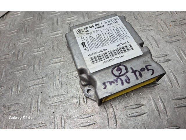Блок подушек безопасности 1K0909605T, 5WK43412 Volkswagen Golf Plus