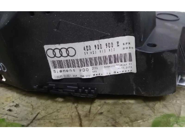 Přístrojová deska  Audi A8 S8 D3 4E 2002 4E0920900E, 0090059  