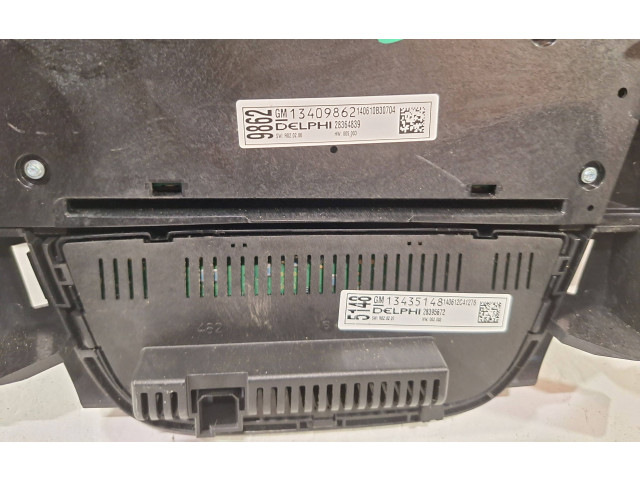 Блок управления климат-контролем 13409862   Opel Meriva B