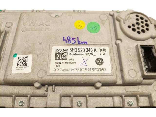 Pojistková skříňka Спидометр (приборный щиток) 5H0920340A Volkswagen Golf VIII 2020