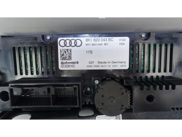Блок управления климат-контролем PANEL KLIMATYZACJI AUDI A5 8T LIFT 8K1820043BC   Audi A5 8T 8F