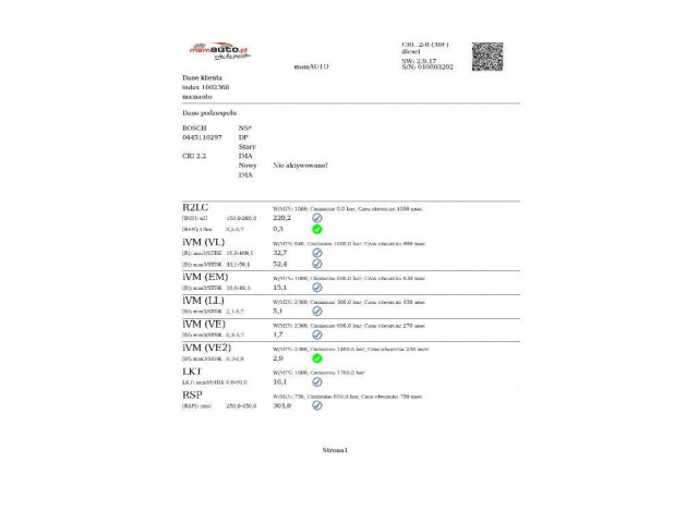 Форсунка 0445110297, 0445110297    Citroen C5   