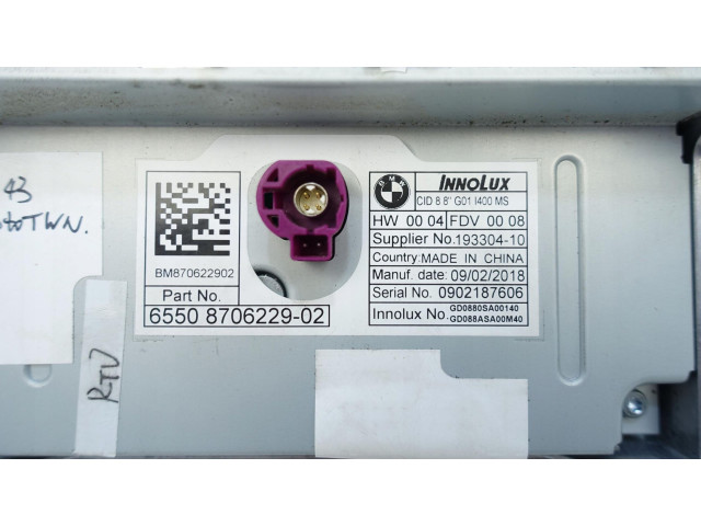 Дисплей 8706229 WYŚWIETLACZ EKRAN BMW X3 G01 X4 G02 BMW X3 G01