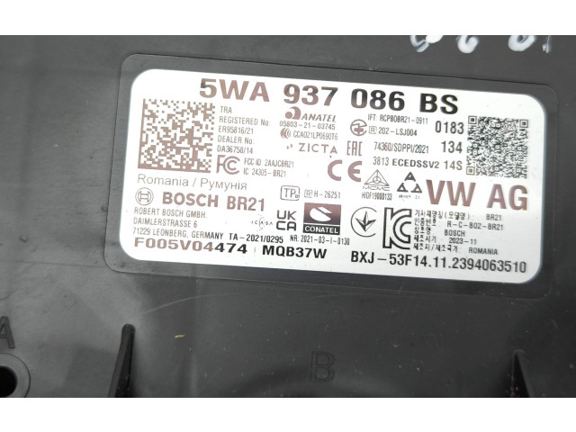 Блок комфорта 5WA937086BS Skoda Octavia Mk4