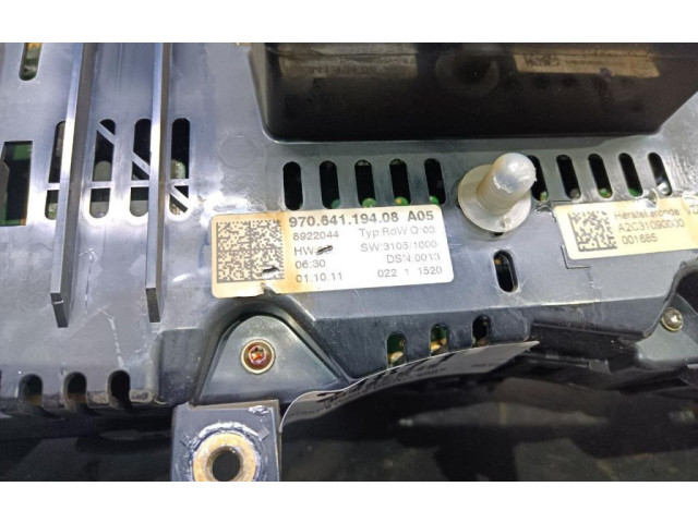 Přístrojová deska Porsche Panamera (970) 2011