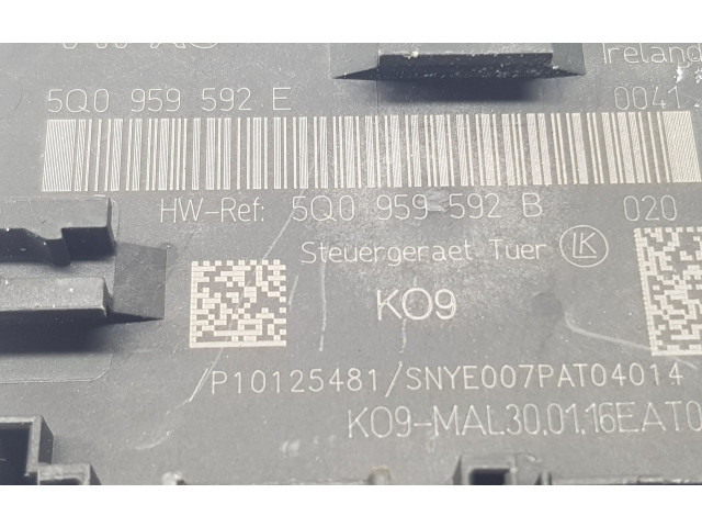 Блок управления 5Q0959592E, 5Q0959592E Volkswagen Golf VII