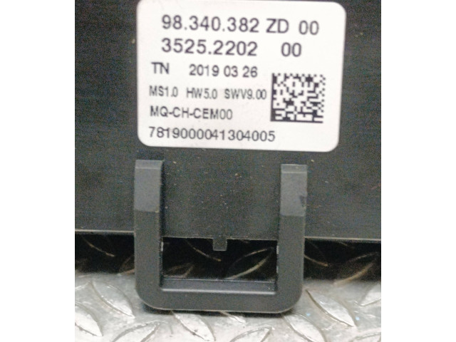 Блок управления климат-контролем 98340382ZD, 35252202   Peugeot Partner III