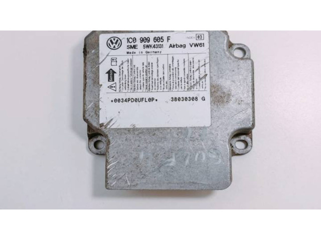 Блок подушек безопасности 1C0909605F, 5WK43131   Skoda Fabia Mk2 (5J)