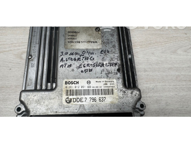 Řídící jednotka 7796637, 0281012091   BMW 5 E60 E61 2005