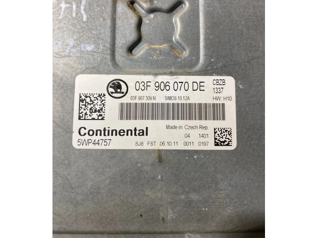 Блок управления двигателя 03F907309N, 03F906070DE Skoda Yeti (5L)