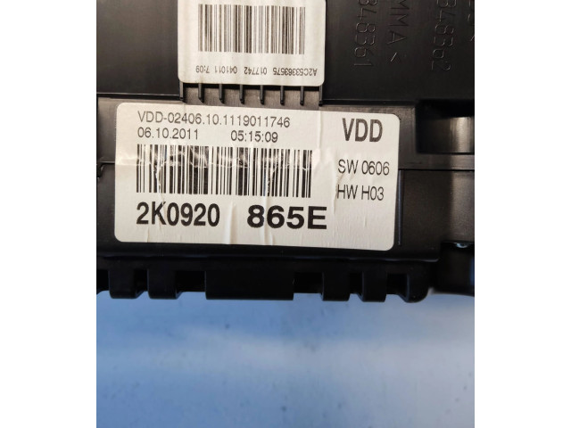 Панель приборов 2K0920865E, 1119011746 Volkswagen Caddy