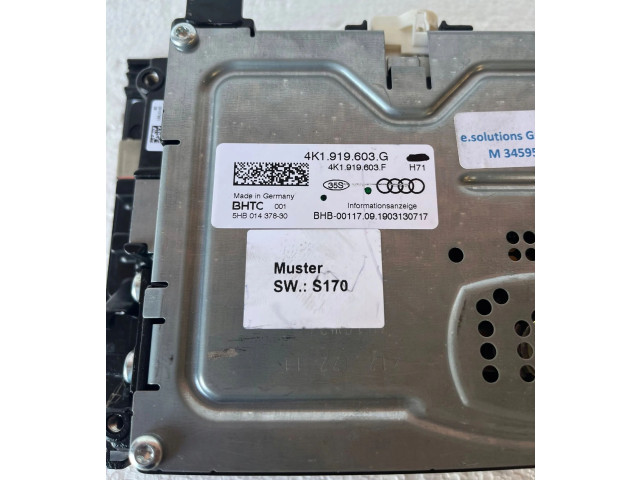 Дисплей 4K1919603G, 4K1919603H Audi A6 S6 C8 4K