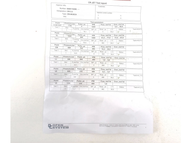 Форсунка 0445110298    Volvo V70  D5244T4 