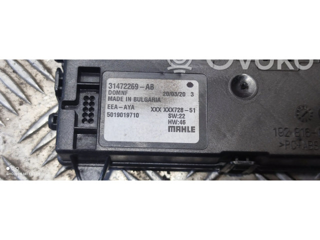 Блок управления климат-контролем 31472269   Volvo XC60