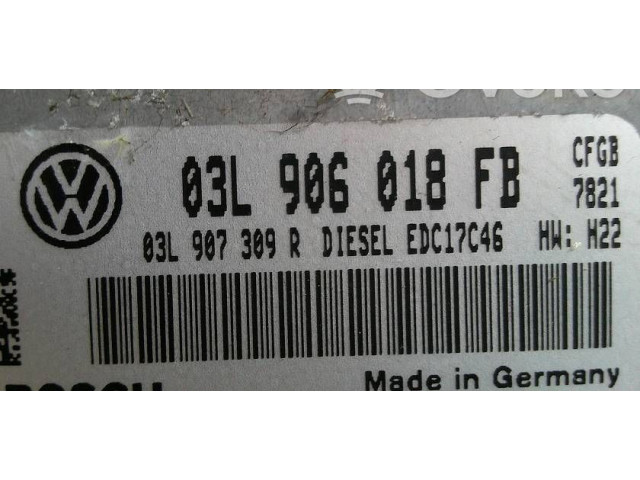 Řídící jednotka 03L906018FB, EDC17C46 Volkswagen Tiguan 2008