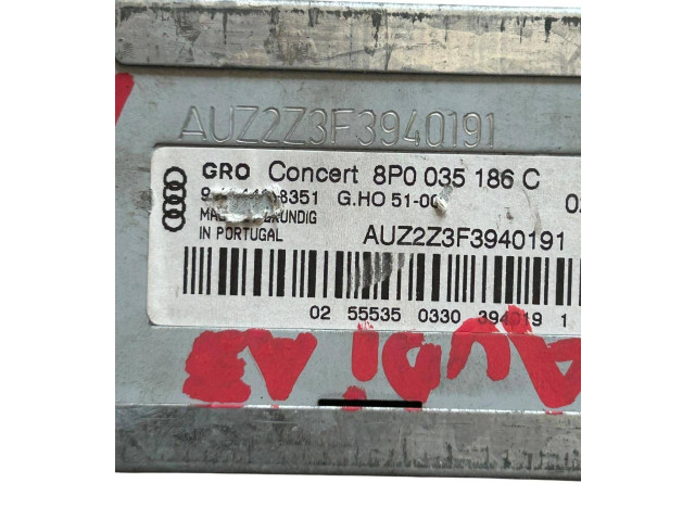 Турбина Радио/ проигрыватель CD/DVD / навигация Audi A3 S3 8P 8P0035186C, 8P0035186C для двигателя BGU