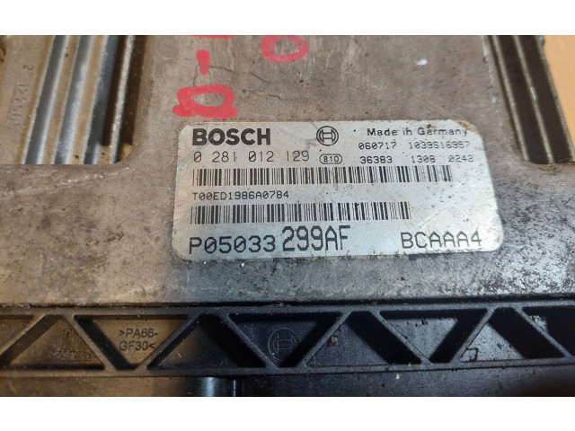 Řídící jednotka 0281012129, P05033299AF Dodge Caliber 2006