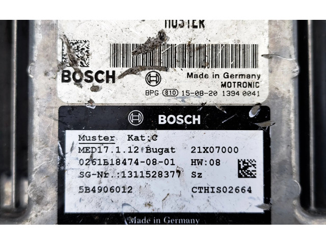 Řídící jednotka 5B4906012, 0261B184748   Bugatti Veyron EB 2012