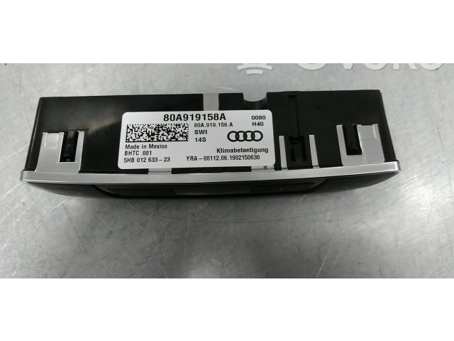 Блок управления климат-контролем 80A919158A, 8W0919158A   Audi Q5 SQ5