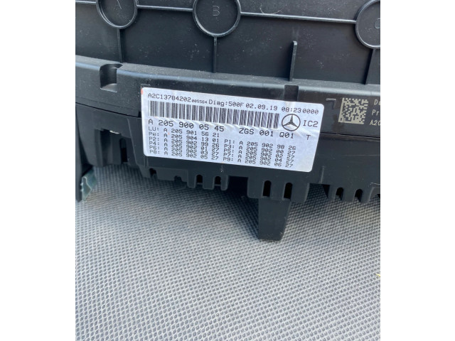 Přístrojová deska Mercedes-Benz C W205 2014 A2059000545