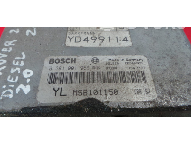 Блок управления двигателя MSB101150, 0281001956 Rover 25