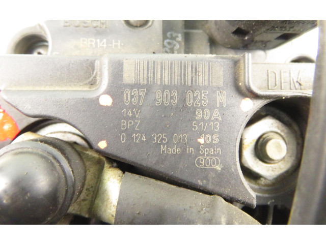 Генератор 0124325013, 037903025M Skoda Fabia Mk2 (5J)