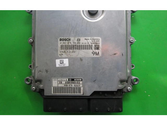 Блок управления двигателем Блок управления 37820-RL0-G54, 0281015742 Honda Accord