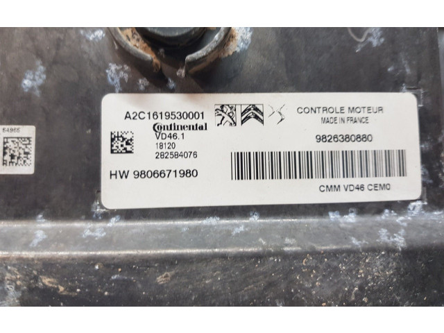 Турбина Блок управления кондиционера воздуха / климата/ печки (в салоне) Citroen C4 Aircross 9806671980, 9826380880 для двигателя HN02