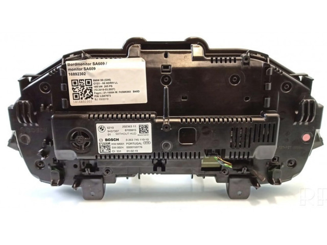 Přístrojová deska BMW X6 G06 2019 023380, 9437307