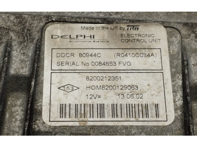 Блок управления двигателя 80944C, 0084653FVG   Renault Clio II