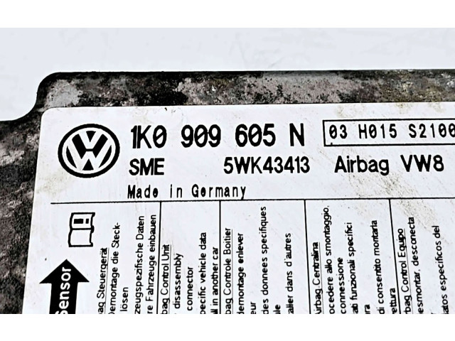 Блок подушек безопасности 1K0909605N Volkswagen Golf Plus