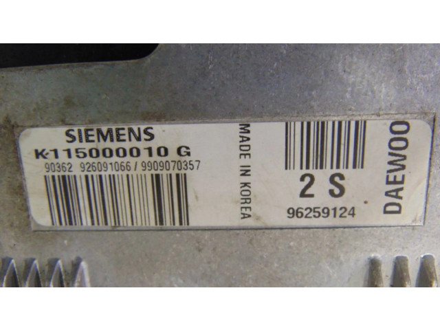 Řídící jednotka 96259124, K115000010G Daewoo Matiz 1999