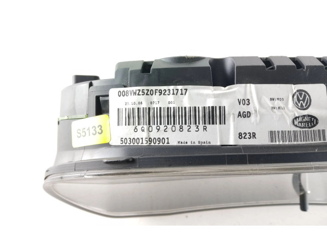 Панель приборов 6Q0920823R, 503001590901   Volkswagen Polo       