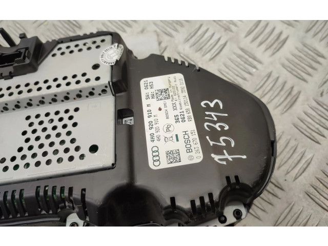 Přístrojová deska  Audi A8 S8 D4 4H 2015 4H0920910M, 0263670151  