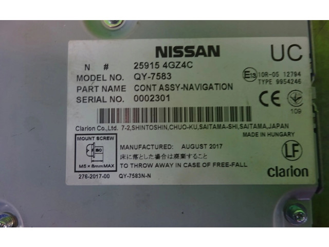 Блок управления QY-7583259154GZ4C Infiniti Q30