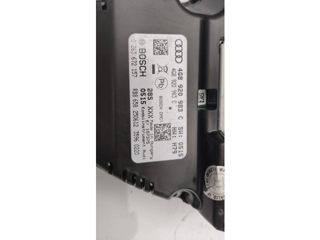 Панель приборов 4G8920983C, 0263672157   Audi A6 C7       
