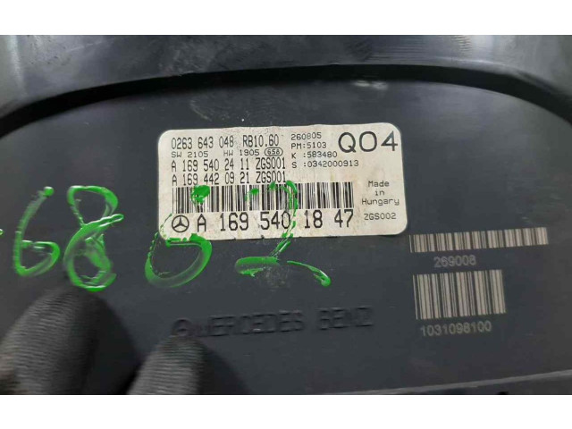Панель приборов A1695401847 Mercedes-Benz A W169