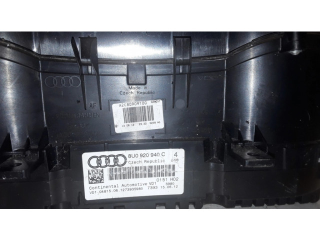Панель приборов A2C80909100, 8U0920940C Audi Q3 8U