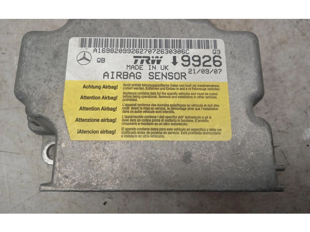 Блок подушек безопасности A1698209926270, CENTRALITAAIRBAG Mercedes-Benz A W169