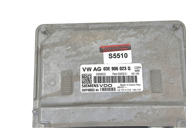 Блок управления двигателя 03E906023Q, 03E906023 Skoda Fabia Mk2 (5J)