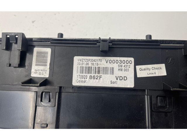 Přístrojová deska Volkswagen Touran I 2004 1T0920862F