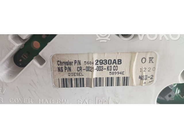 Панель приборов CR0021003K0C0   Jeep Grand Cherokee (WJ)       